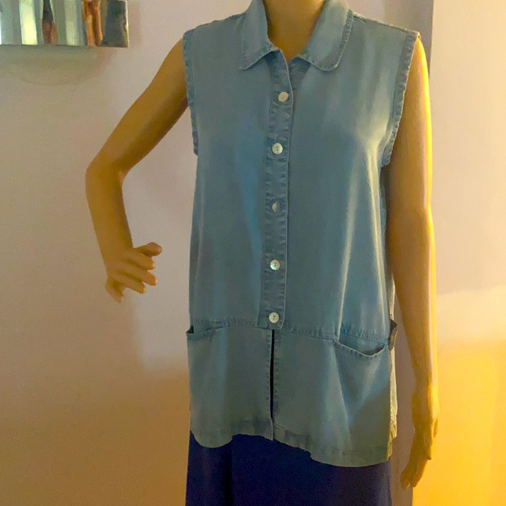 Soft Tencel Shirt with Pockets